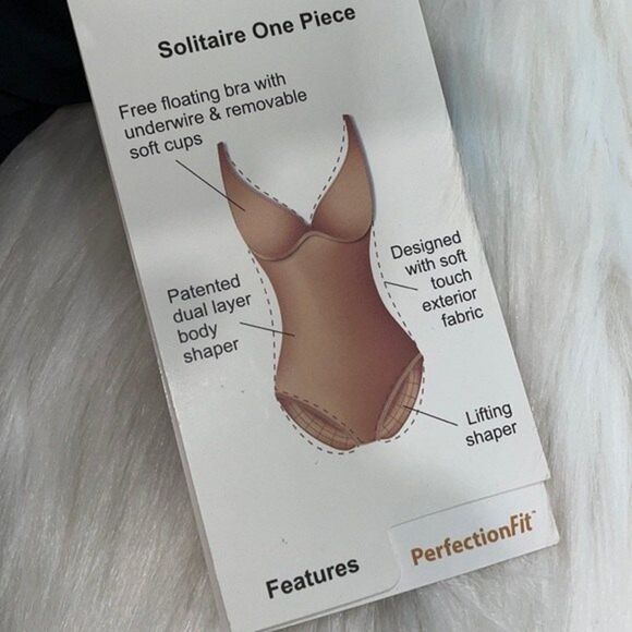 Contours Keepsake Solitaire V-Neck One Piece Swimsuit Sz 8/ 32C - Picture 14 of 16